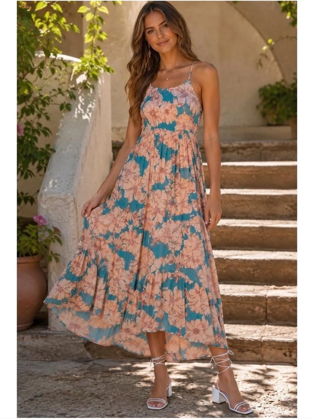 FREE PEOPLE Apricot/Blue 